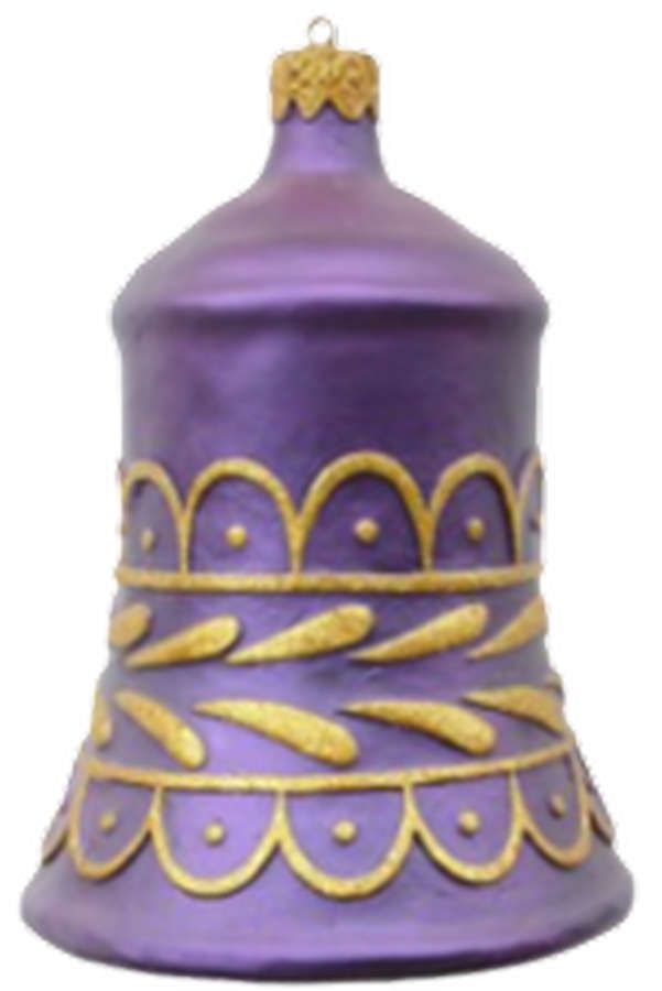 cloches-decoratives-violet-et-or-1