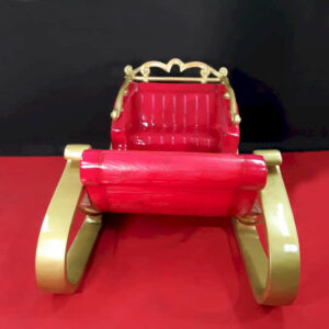 traineau-2-places-rouge-et-or-en-resine-photobooth-1