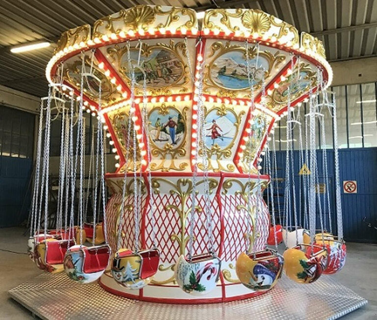 Carrousel baroque à chaines sports d&rsquo;hiver 20 places