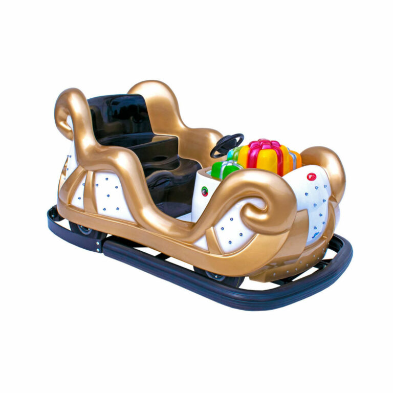 Traineau auto-tamponneur électrique de Noël blanc
