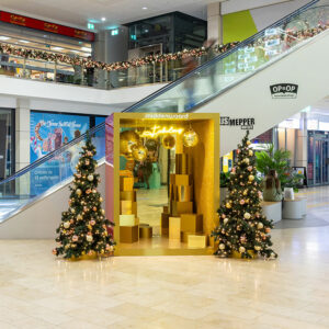 InstaBox Noël dorée - décor instagrammable