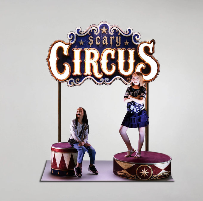 Display Scary Circus lumineux